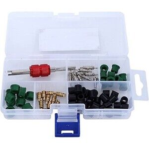 71Pcs A/C Air Conditioning Valve Core Accessories R12 R134a